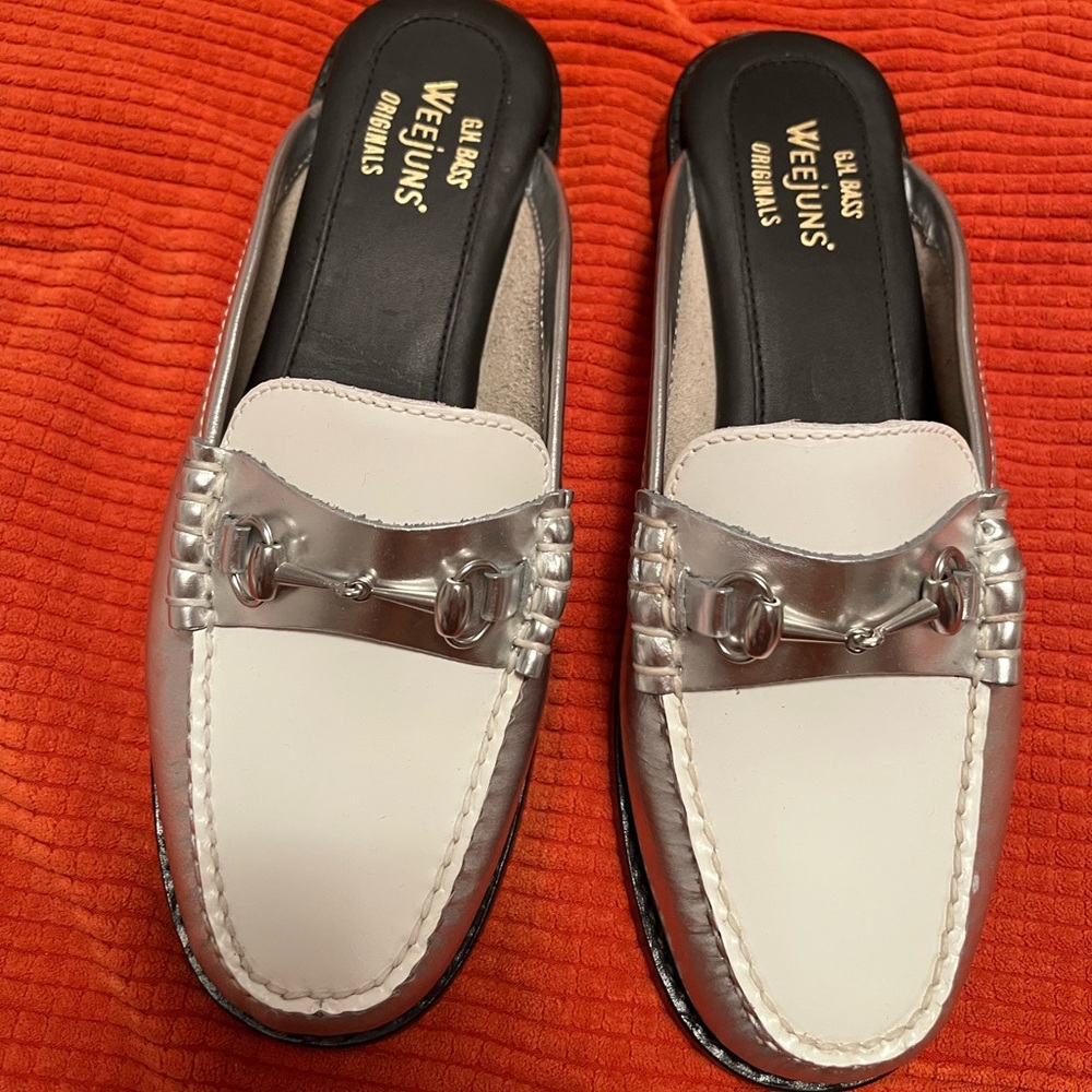 NWT. GH Bass Lianna leather Mules